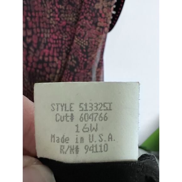 Vintage Midi Dress Womens 16W Deadstock Forest Fairy 90s Grunge Whimsy Sheer - Picture 9 of 16